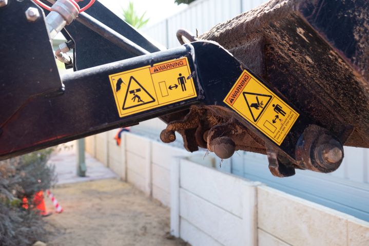 ASR Contracting machinery completing clean-up and site preparation works in Belmont.