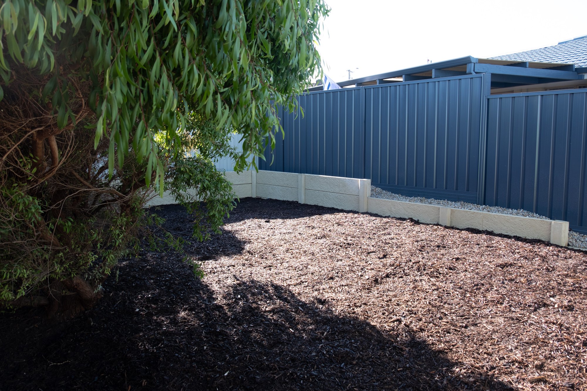 Prepared site area with material spread and ready for follow-up works.